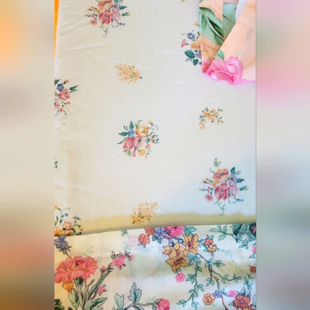 VINTAGE Full/Double Sz 5pc Bedding Curation - Picture 14 of 16